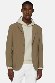 Veste Beige En Nylon Extensible B Tech, Beige, hi-res