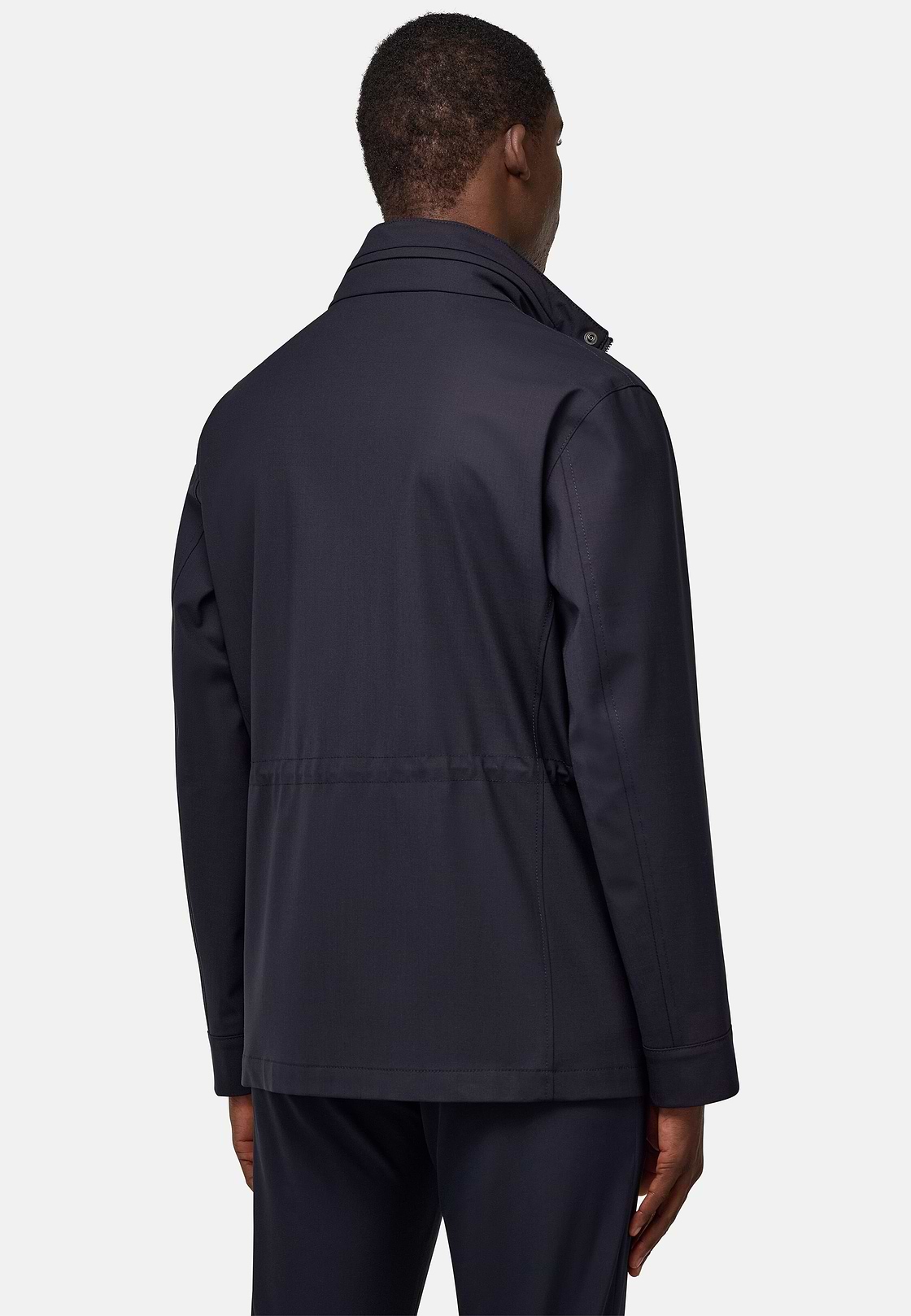 Field Jacket En Laine Technique, bleu marine, hi-res