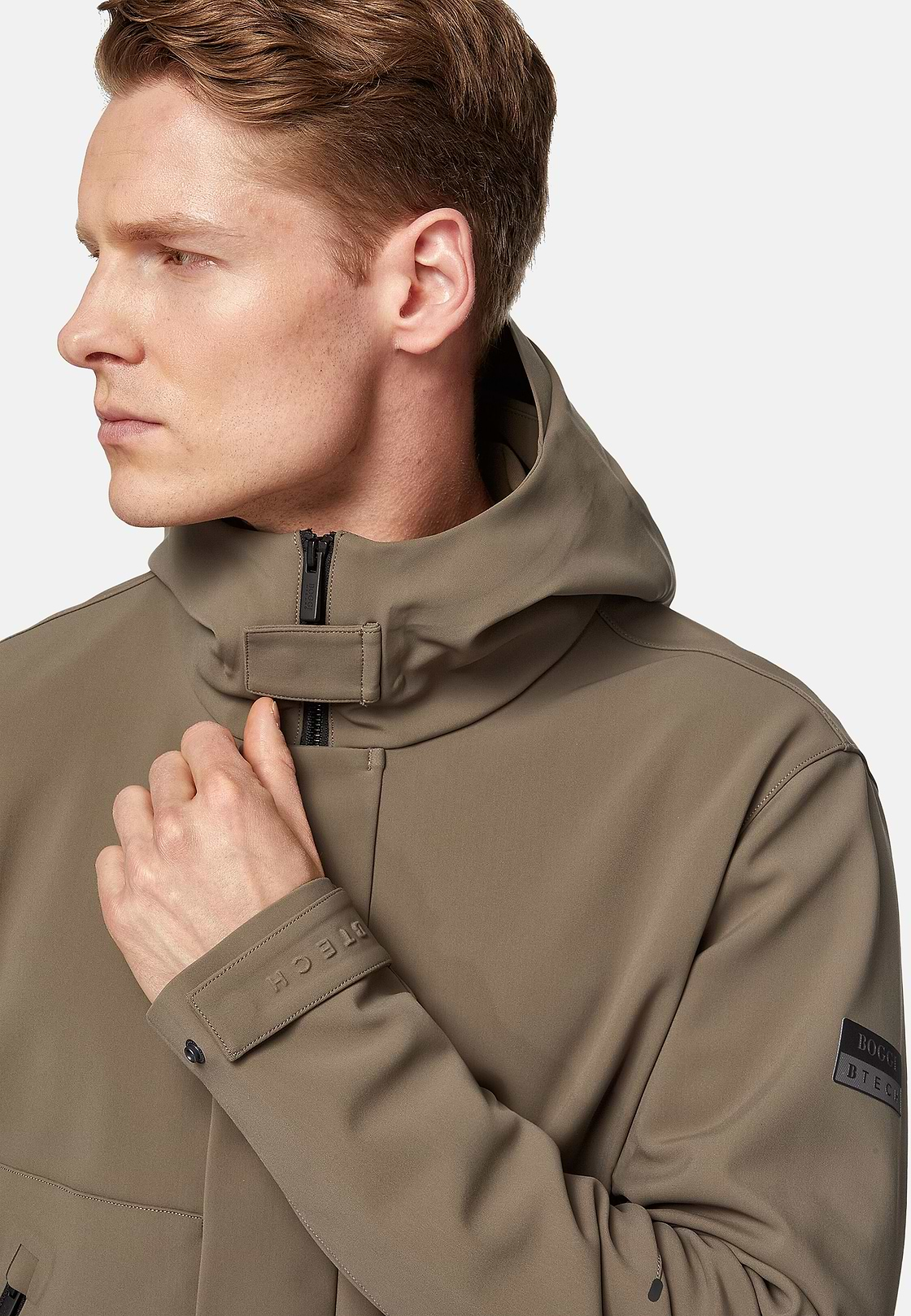 Blouson Aus Technischem Recyceltem Gewebe B Tech, Taupe, hi-res