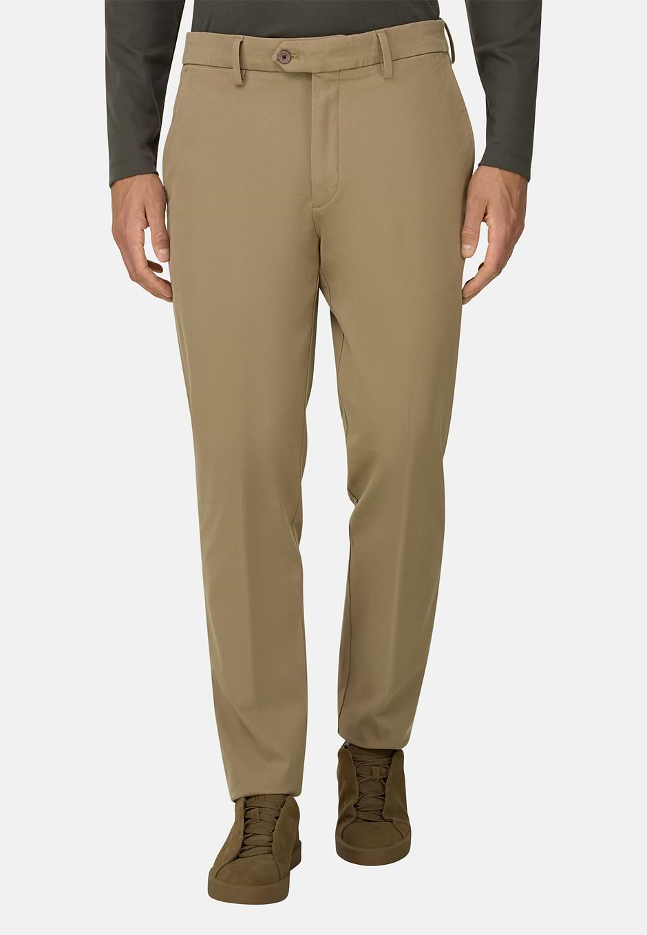 Trousers in Stretch Cotton Tencel® Modal, CAML, hi-res