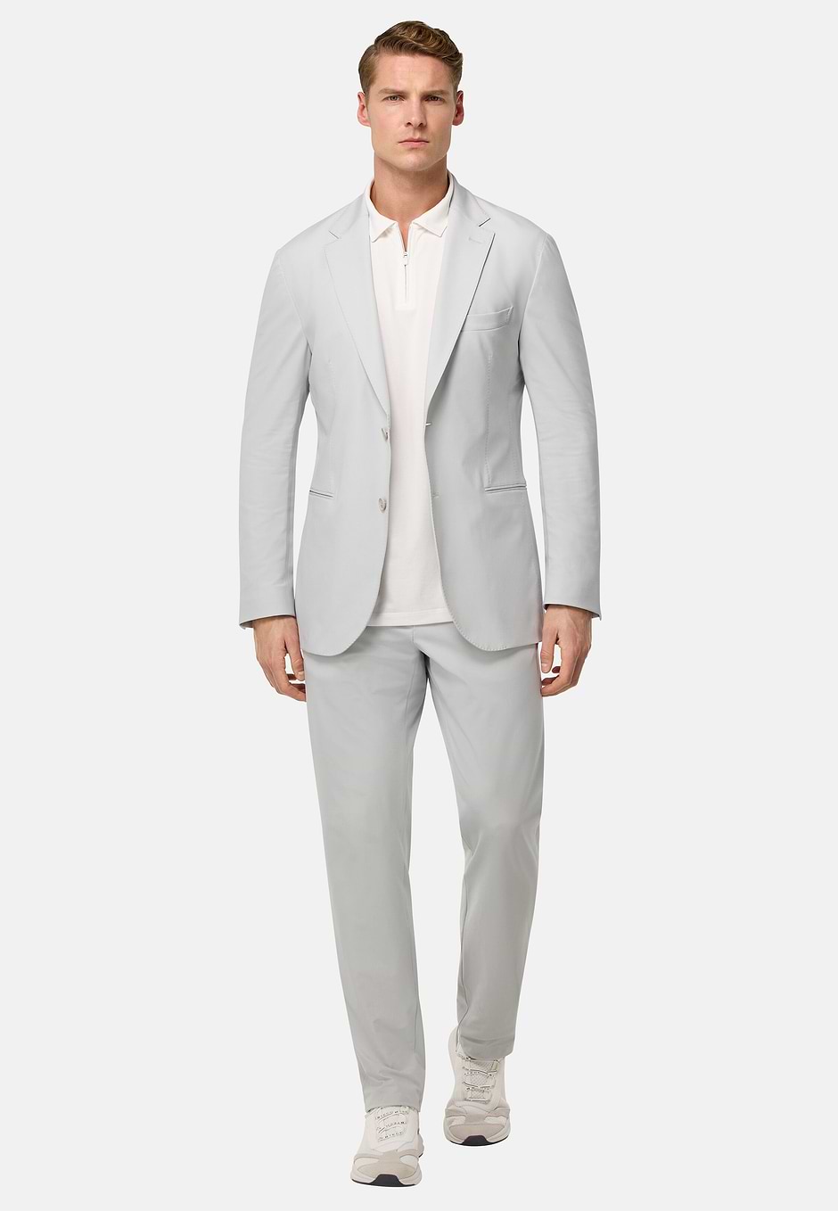 B-Tech Stretch Nylon Jacket, Ice, hi-res