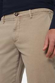 Pantaloni In Cotone Elasticizzato, Taupe, hi-res