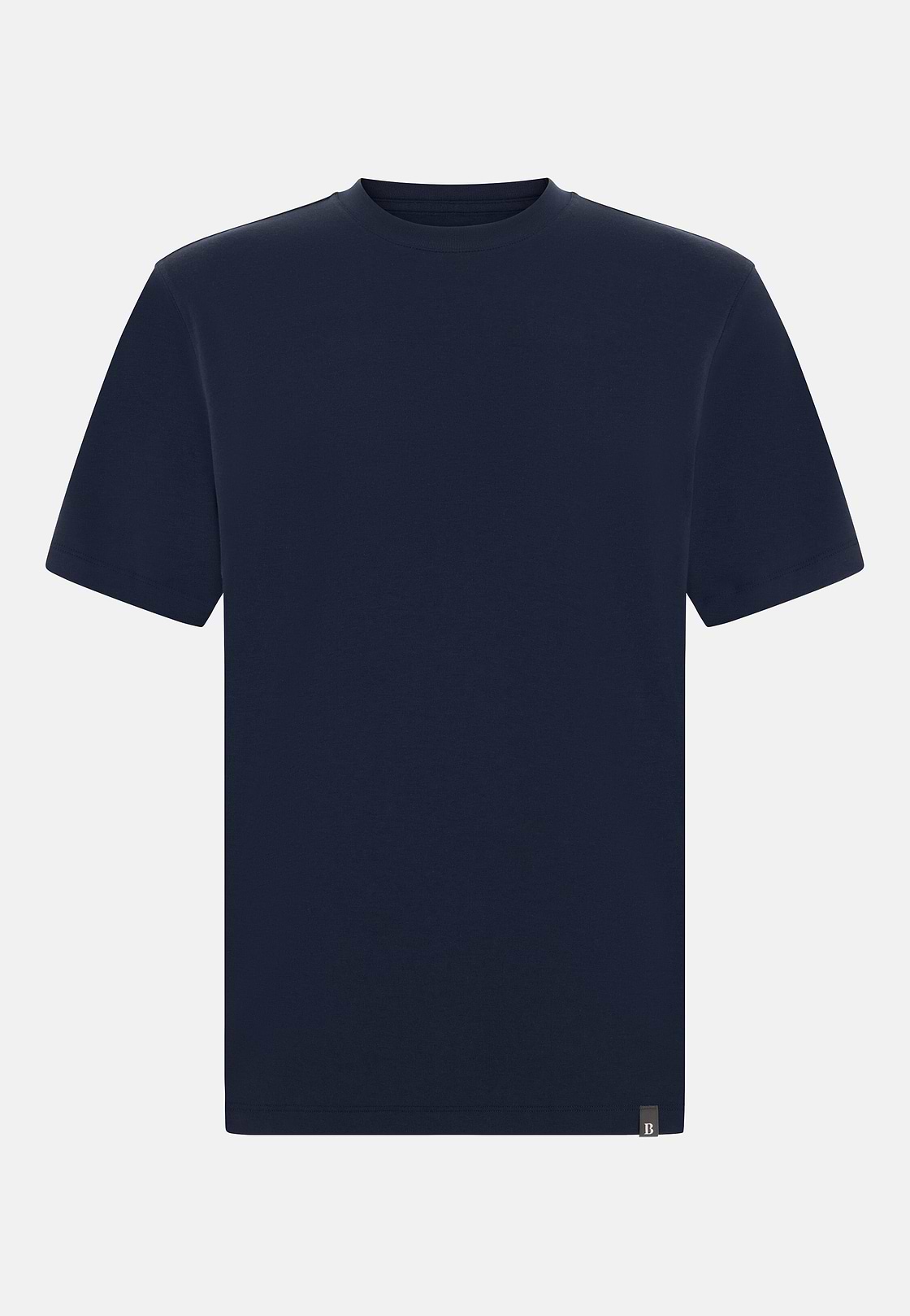 Silk Blend T-Shirt, Navy blue, hi-res, 5