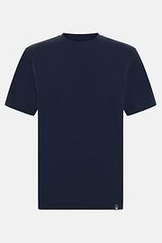 Silk Blend T-Shirt, Navy blue, thumb, 5