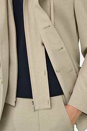Sweatjacke Madison aus elastischem Baumwollmix, Beige, thumb, 4