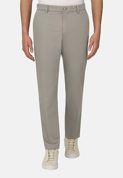 Pantalon En Coton Tencel Extensible