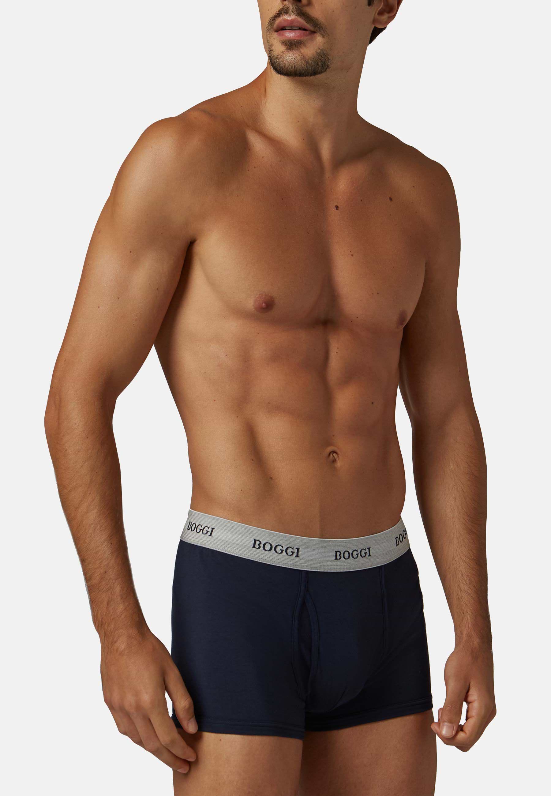 Men's Stretch Cotton Jersey Boxer Shorts | Boggi Milano