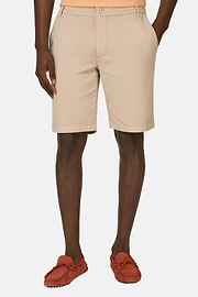 Bermudas in Stretch Cotton, Sand, hi-res