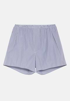 Blau Gestreifte Boxershorts Aus Baumwolle
