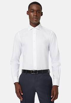 Camicia In Twill Di Cotone Slim Fit