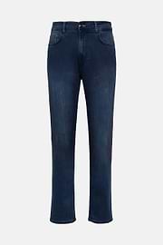 Jeans In Denim Elasticizzato Blu Scuro, Indaco Scuro, hi-res