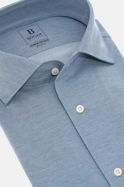 Regular Fit Japanese Jersey Polo Shirt, Indigo, hi-res