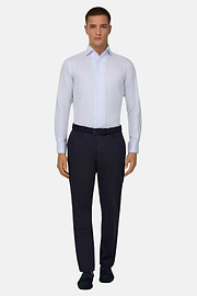 Camicia In Cotone Regular Fit, Azzurro, thumb, 2