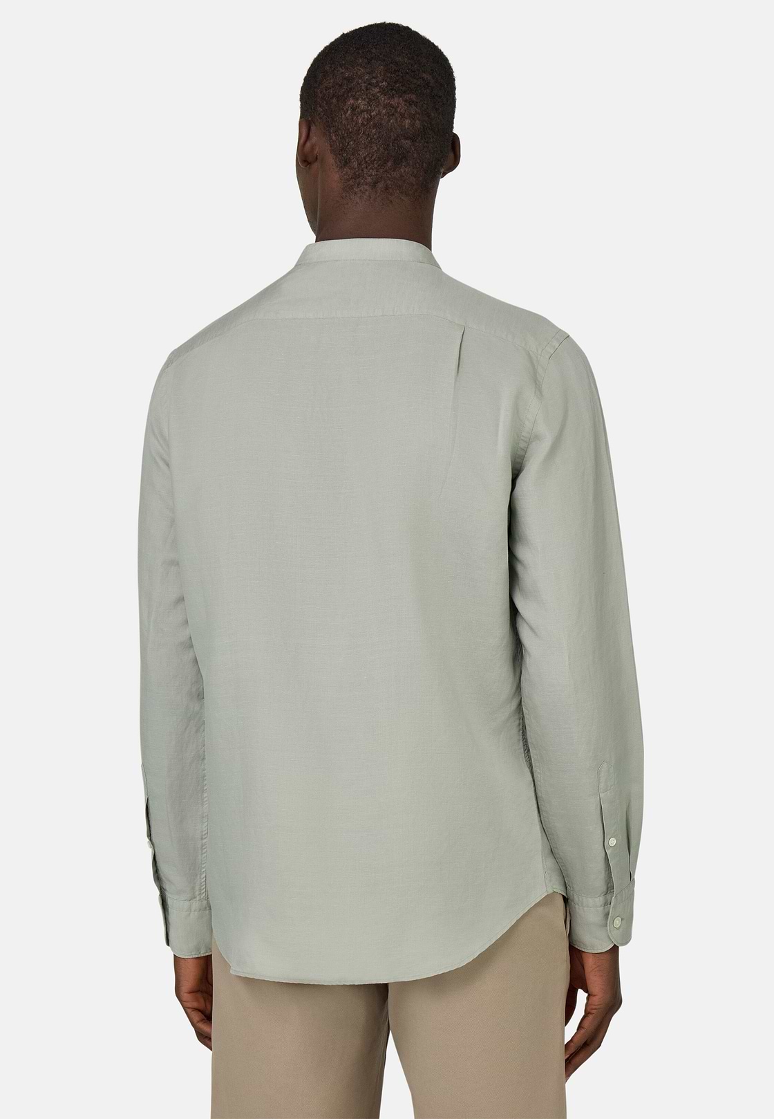 Regular Fit Tencel Linen Shirt, Green, hi-res