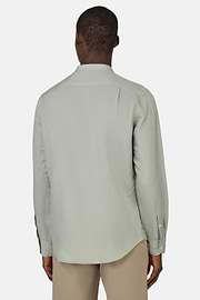 Regular Fit Tencel Linen Shirt, Green, hi-res