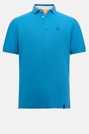 Polo De Piqué De Algodón, Azul turquesa, thumb, 5