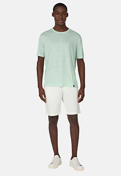T-Shirt in Stretch Linen Jersey