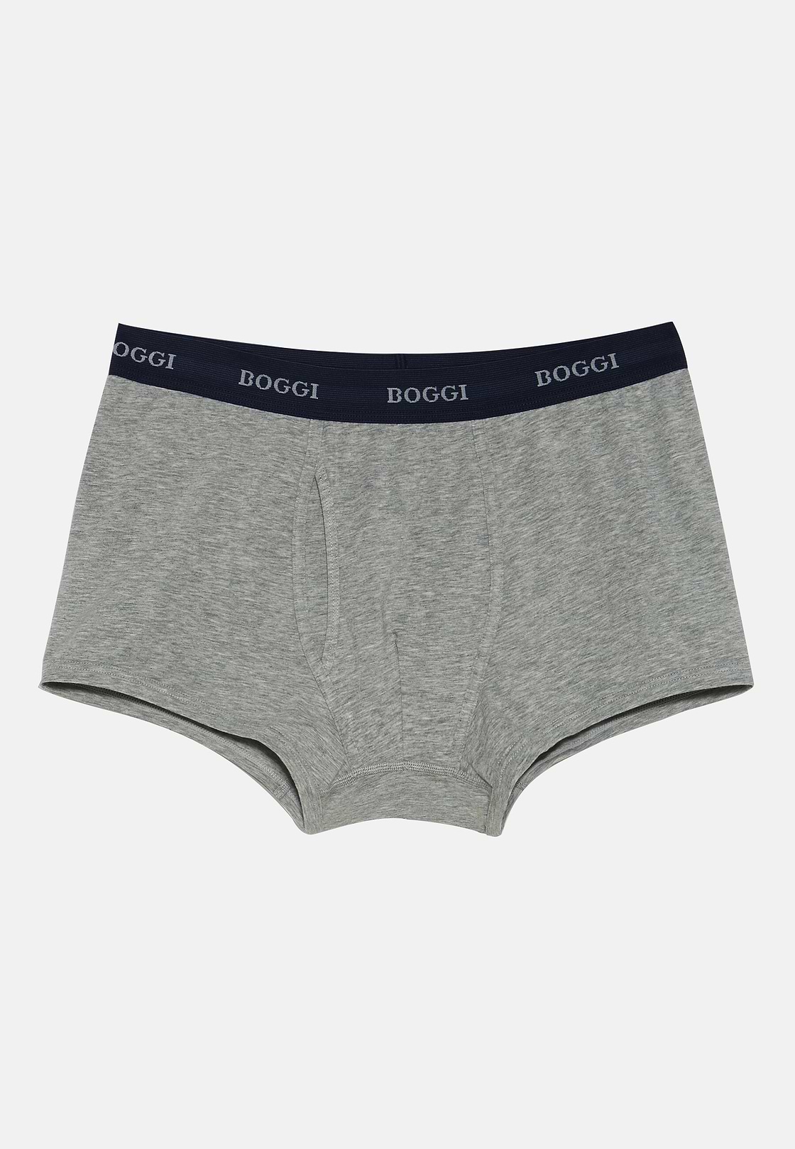 Stretch Cotton Jersey Boxer Shorts, Grey, hi-res