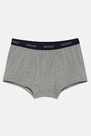 Stretch Cotton Jersey Boxer Shorts, Grey, hi-res