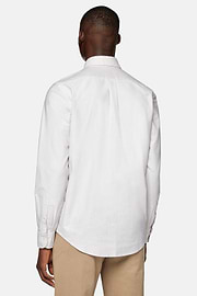 Chemise En Coton Oxford Bio Coupe Droite, Sable, hi-res