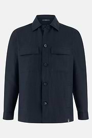 Link Shacket in Pure Linen, Navy blue, thumb, 5