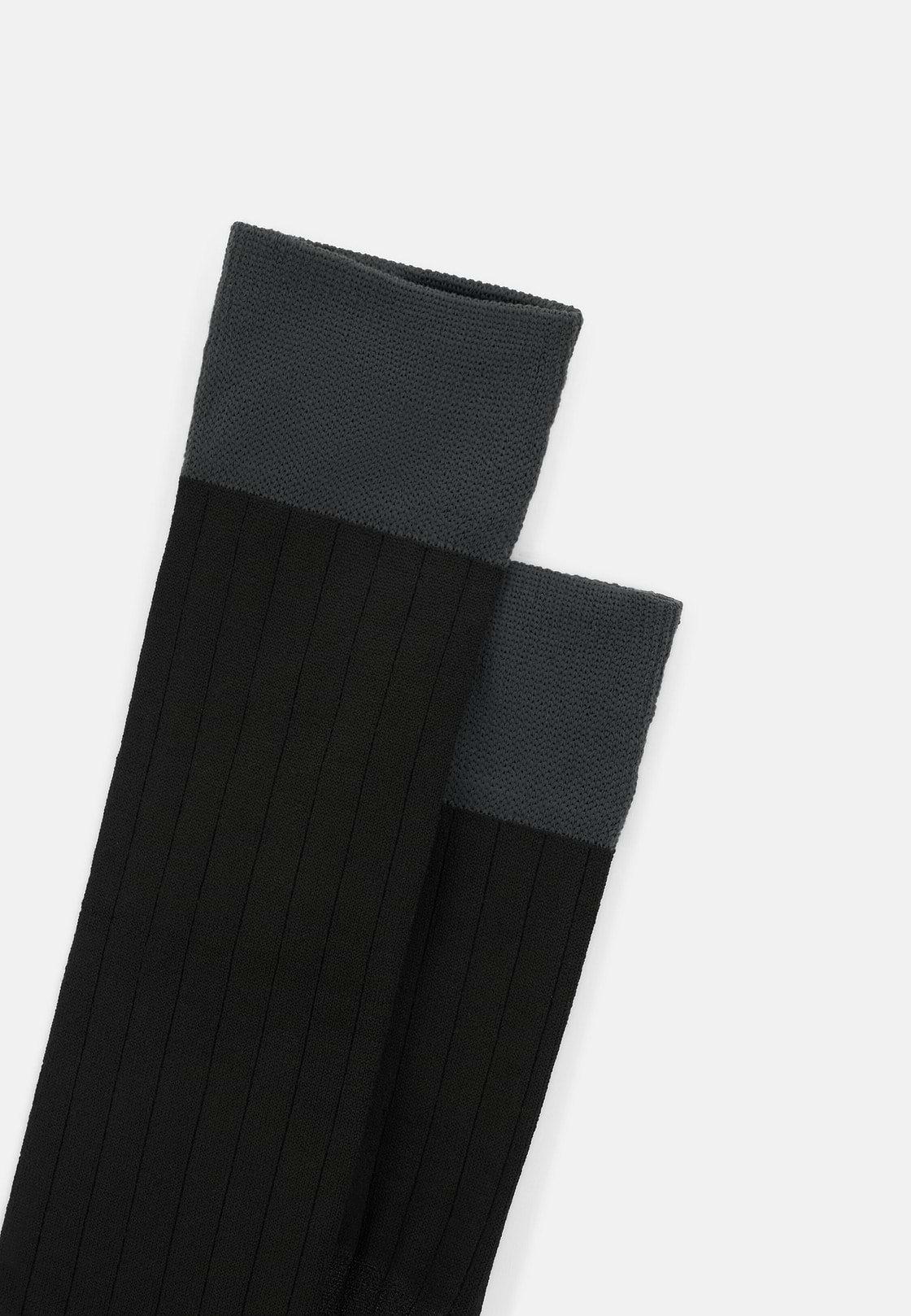 Chaussettes À Côtes En Fil Performance, Noir, hi-res, 3
