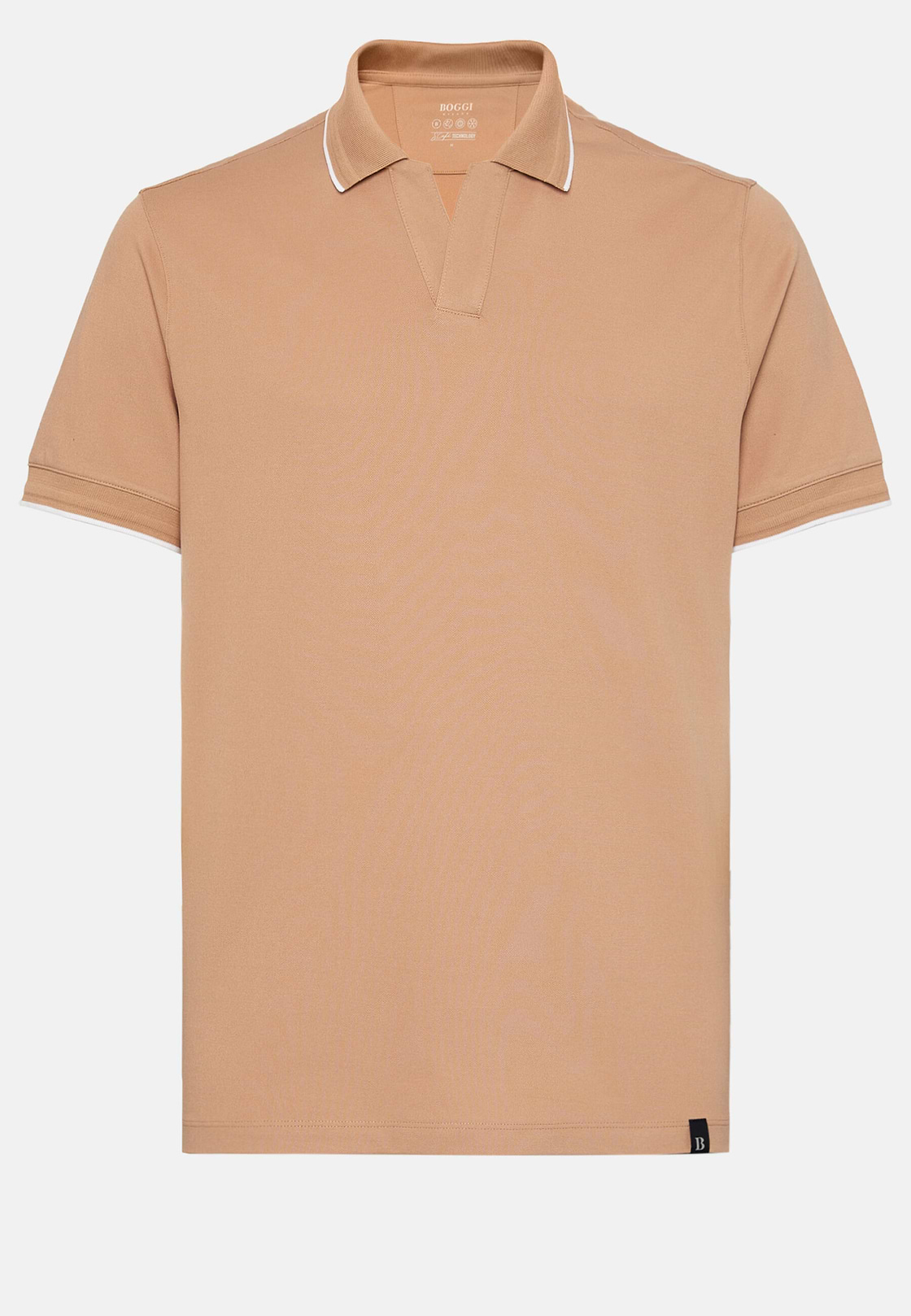 High-Performance Piqué Polo Shirt, Orange, hi-res