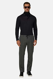 Trousers in Technical Jersey, Dark Grey, thumb, 2