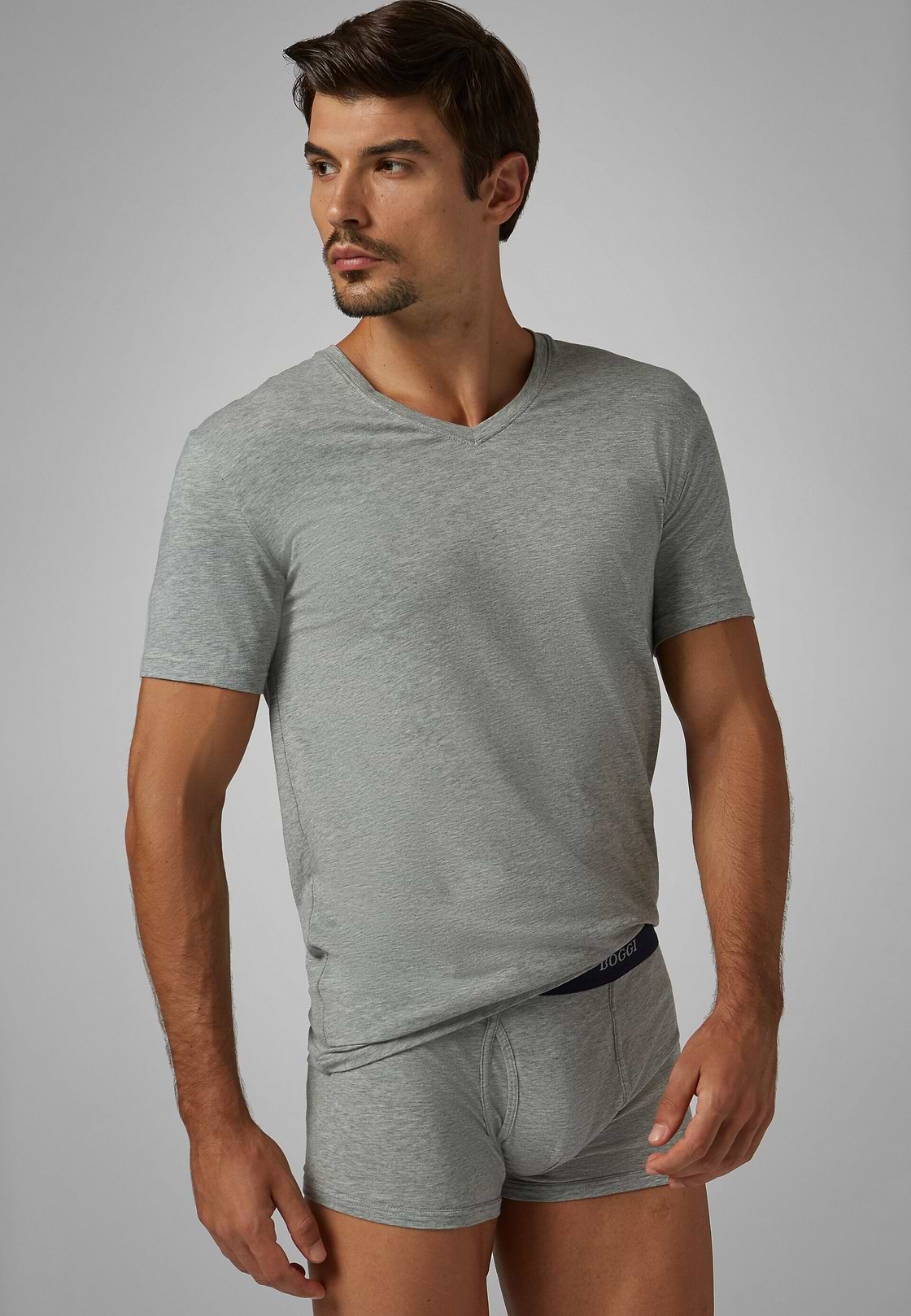 Camiseta En Punto De Algodón Elastificado, , hi-res, 1