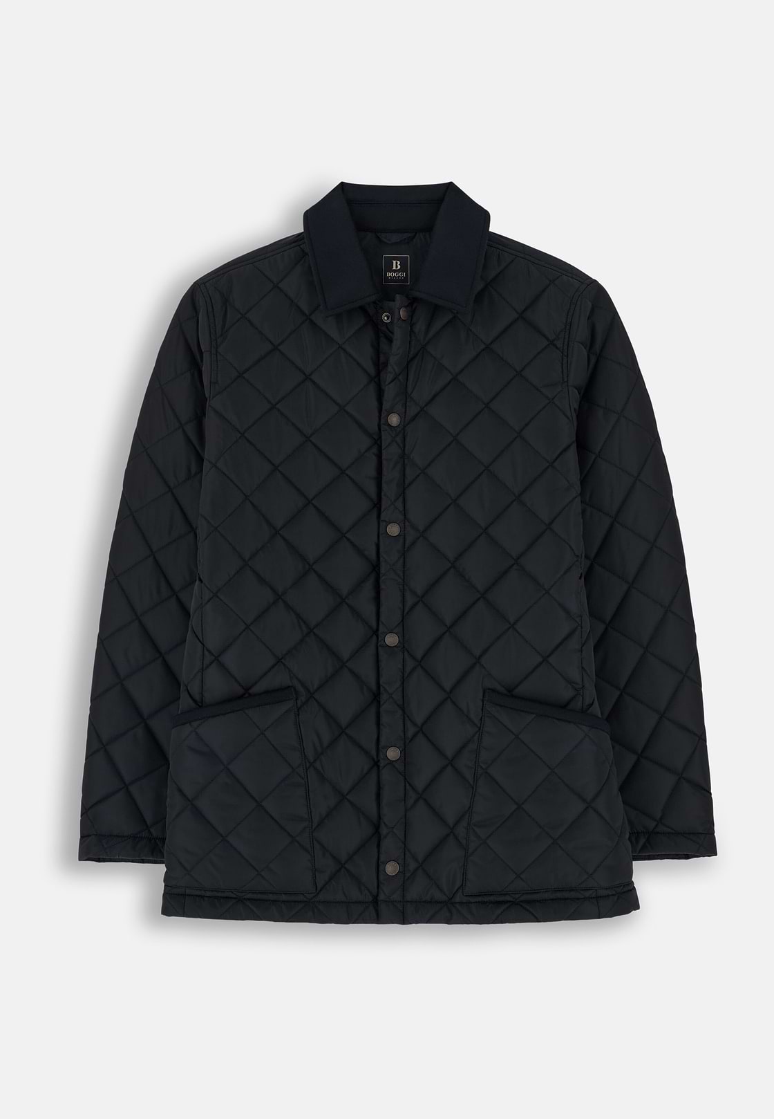 Peacoat Padded in Technical Fabric, Navy blue, hi-res, 6