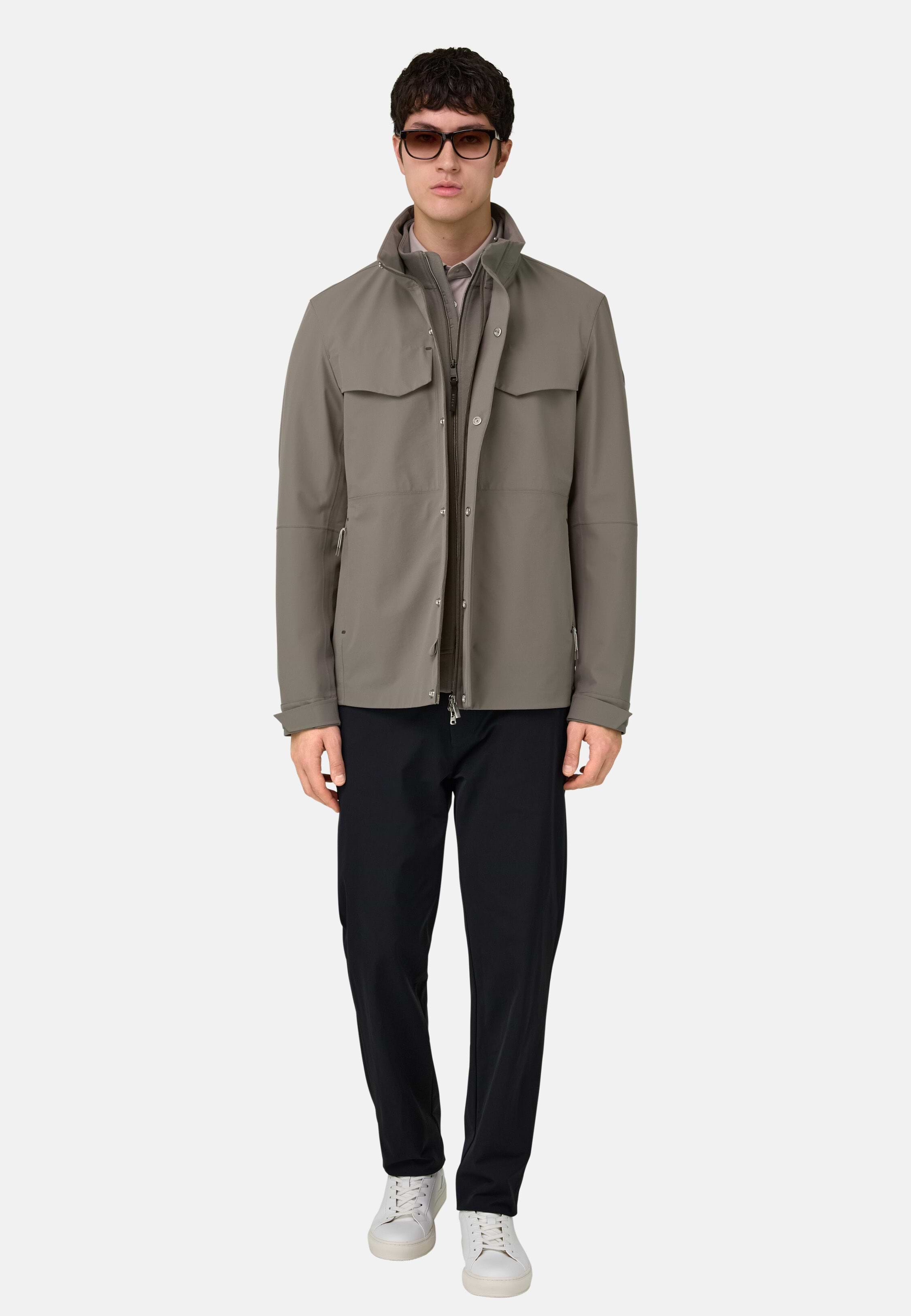 Men's Field Jacket In Technical Fabric | Boggi Milano