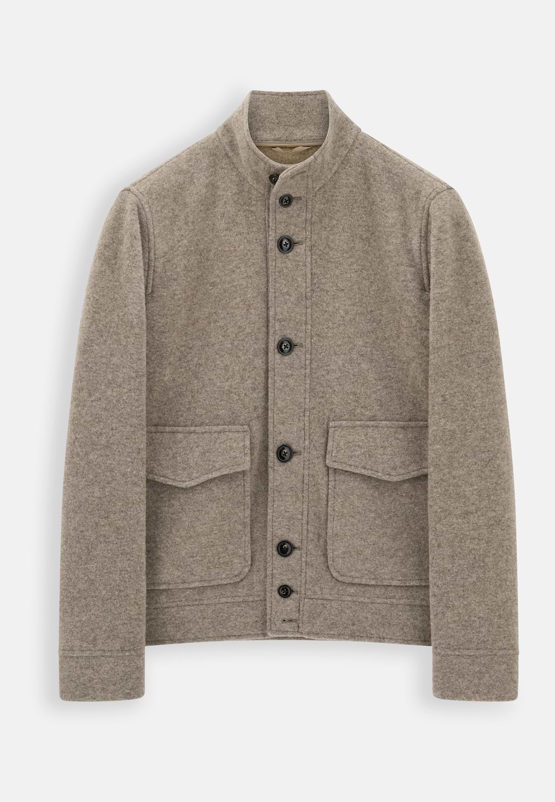 Jacket in Wool Cashmere Blend Mélange, Grey, hi-res, 6