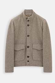 Jacket in Wool Cashmere Blend Mélange, Grey, thumb, 6