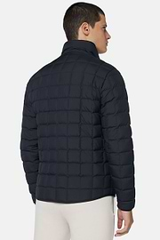 Chaqueta Bomber De Tejido Reciclado De Pluma De Oca, Azul  Marino, hi-res