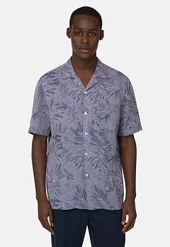 Camicia In Lino Cotone Regular Fit