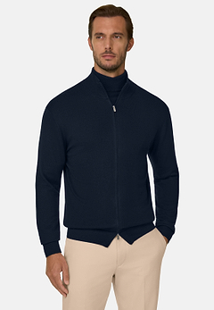 Merino Wool Full-Zip Jumper