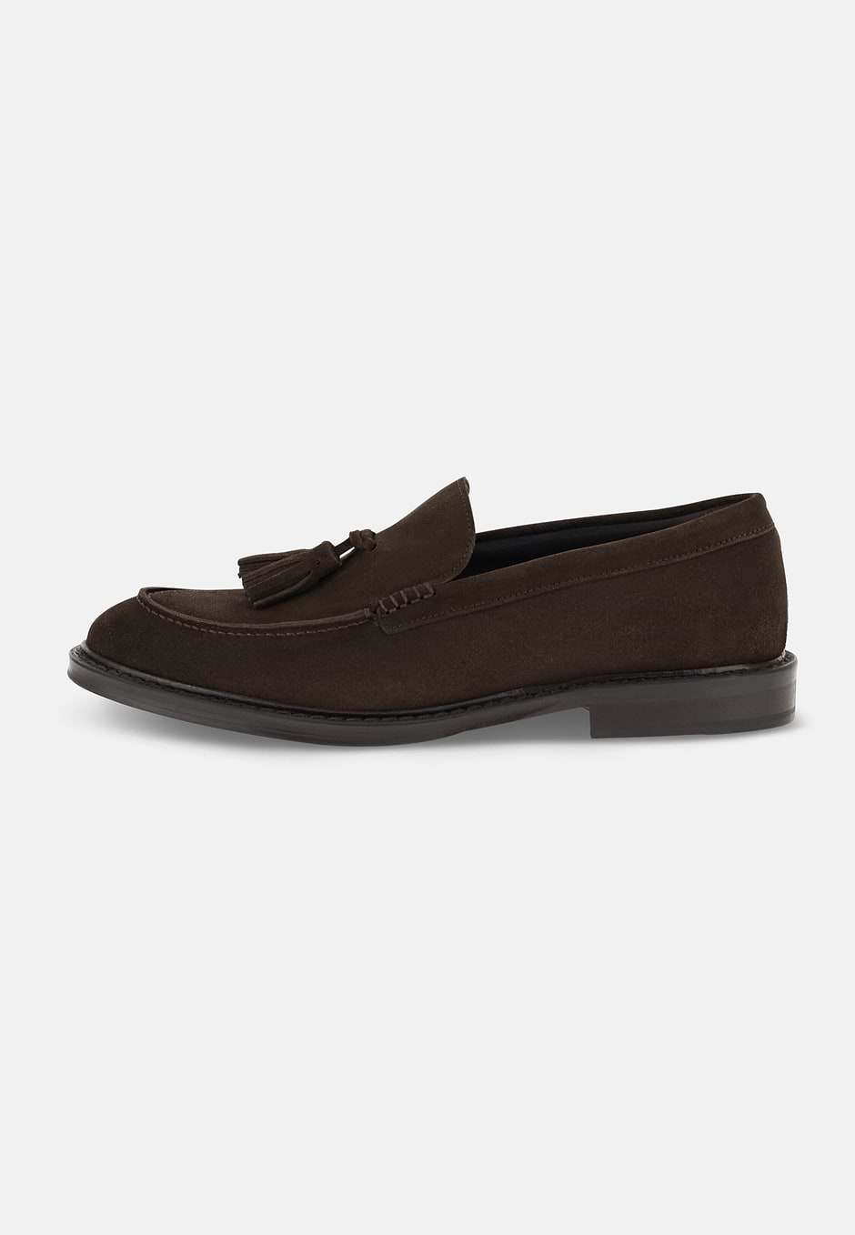 Mocassins van Suède, Brown, hi-res