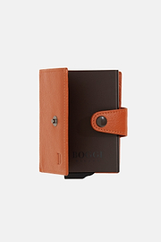 Kreditkarten-Börse Aus Leder, Orange, hi-res