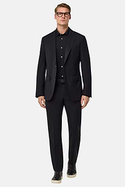 Travel wool jacket, Black, hi-res