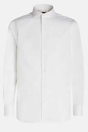 Stretch P.Point Napoli Collar Shirt Regular Fit, White, hi-res