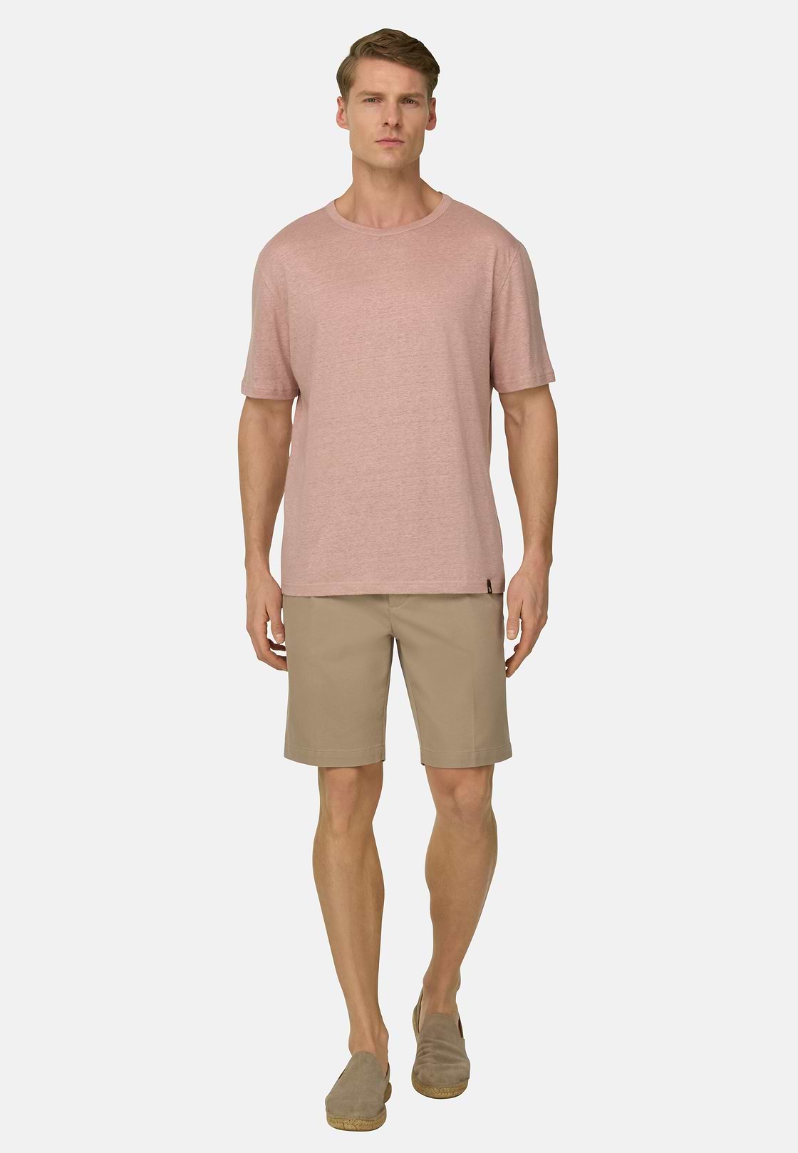 Bermudahose Aus Elastischem Tencel, Schlamm, hi-res, 2