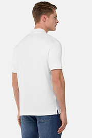 Jersey Polo Shirt, White, hi-res