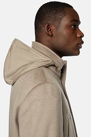 Car Coat Aus Kaschmir-Wolle, Gefüttert, Taupe, hi-res