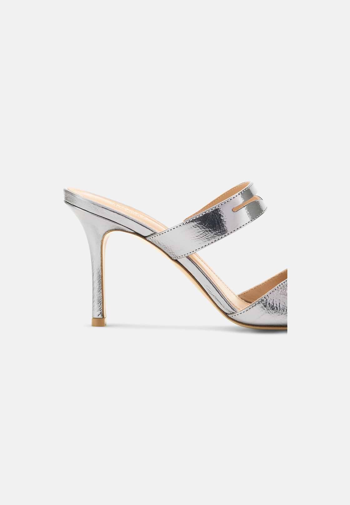 Laminated Leather Mules, DKSL, hi-res, 3