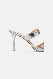Laminated Leather Mules, DKSL, thumb, 3