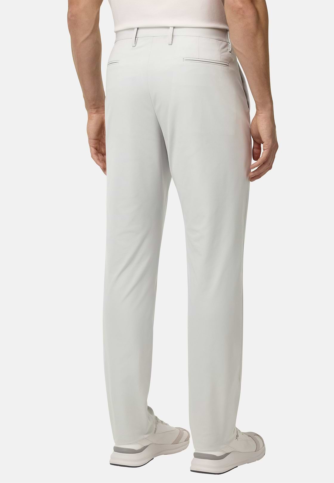 B-Tech Stretch Nylon Trousers, Ice, hi-res, 4