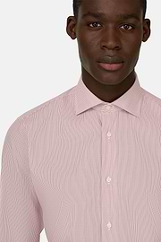 Camicia A Righe In Cotone Regular Fit, Burgundy, thumb, 4