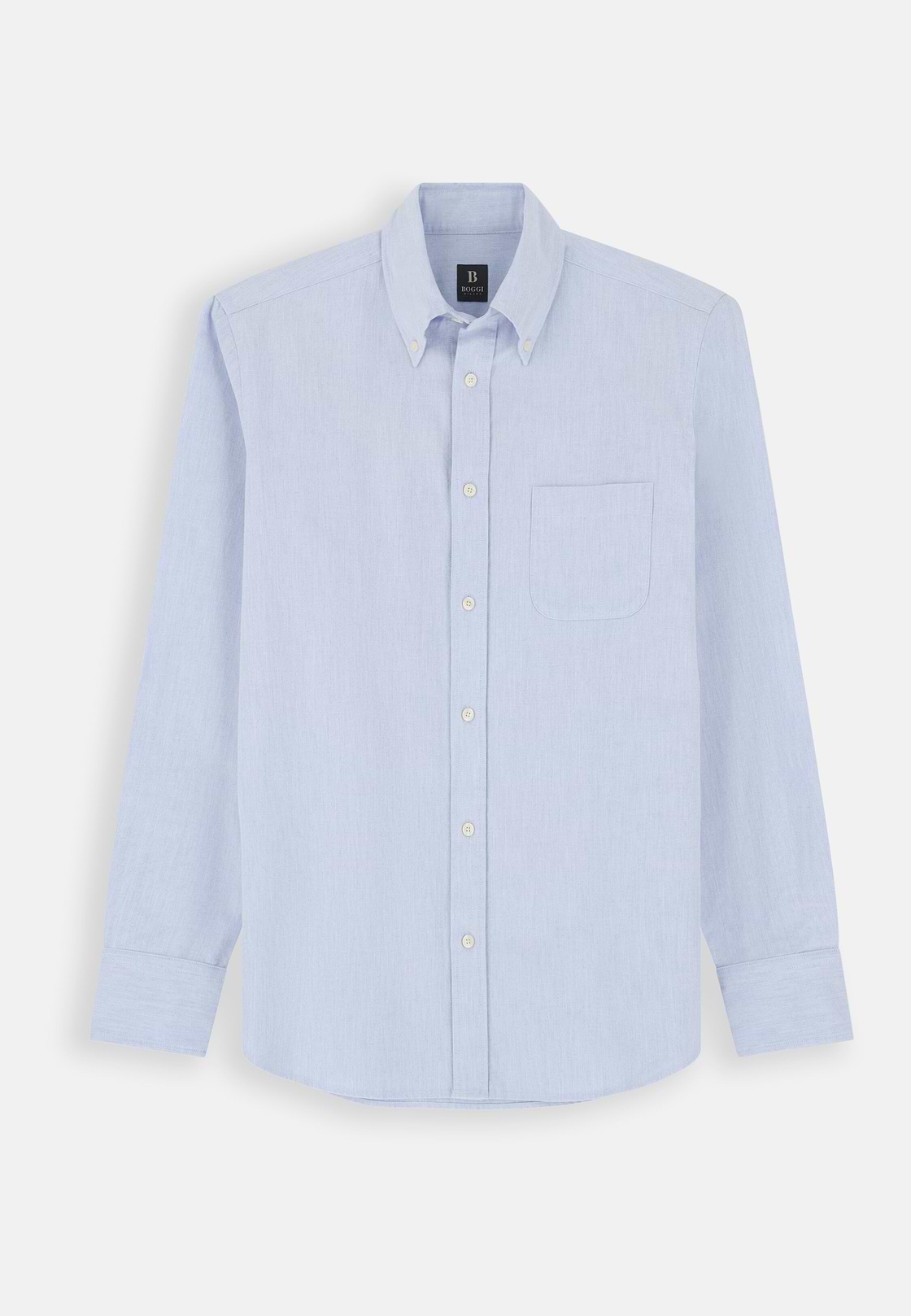 Overhemd in Oxford Katoen Regular Fit, Light Blue, hi-res, 7