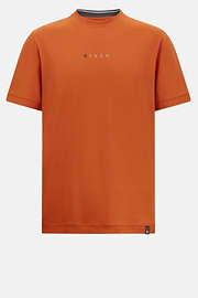 S.Cafè® High-Performance Piqué T-Shirt, Orange, hi-res