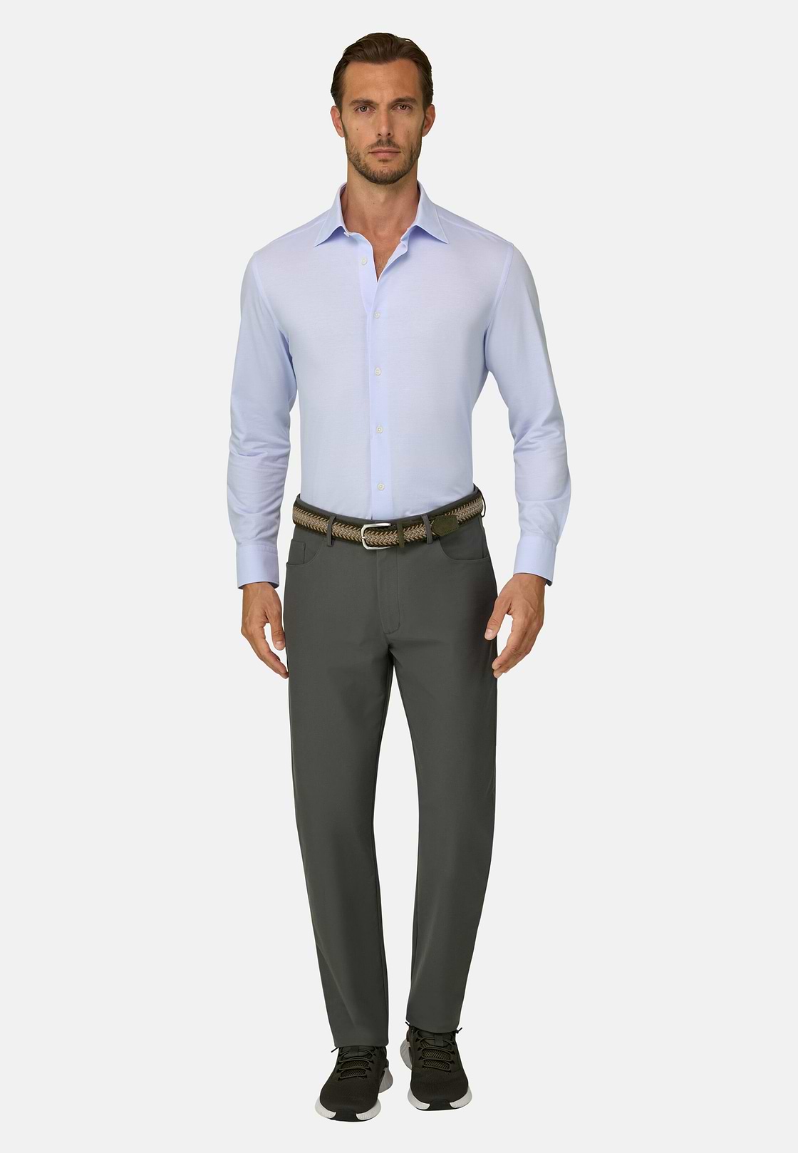Jeans aus technischem Gewebe B Tech, Militärgrün, hi-res, 2